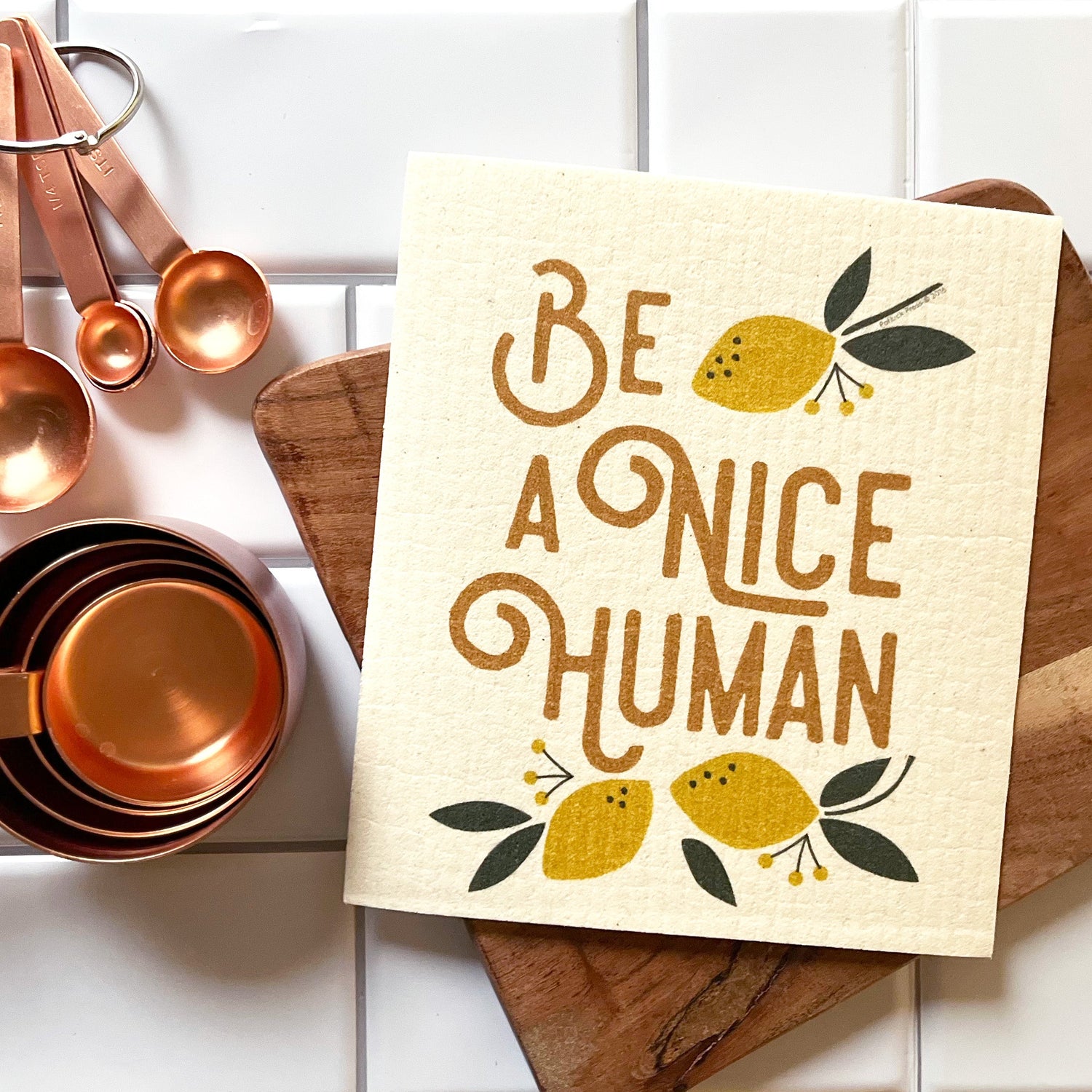 best selling swedish dish cloths styled with kitchen home goods