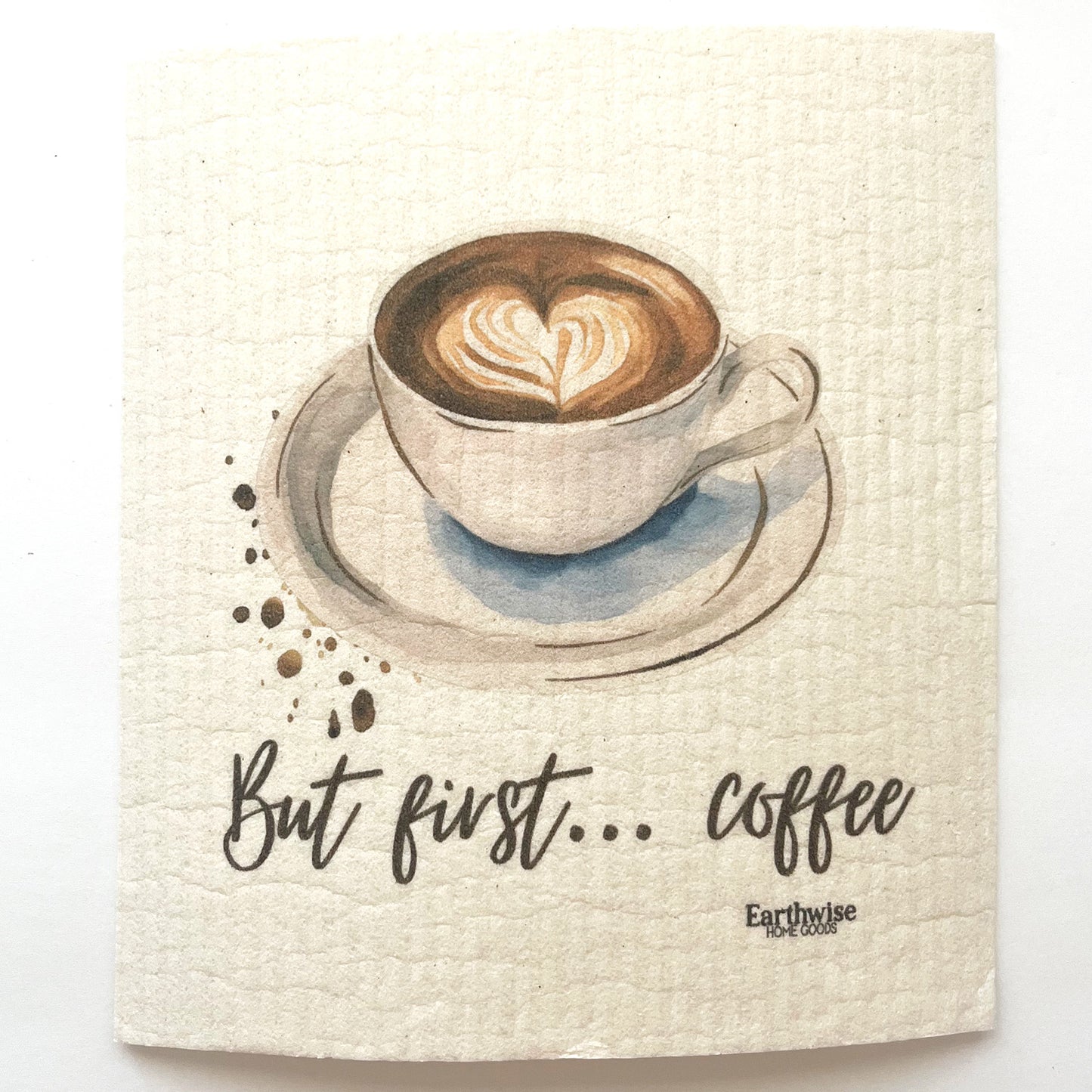 but first coffee swedish dish cloth - gift for a coffee lover