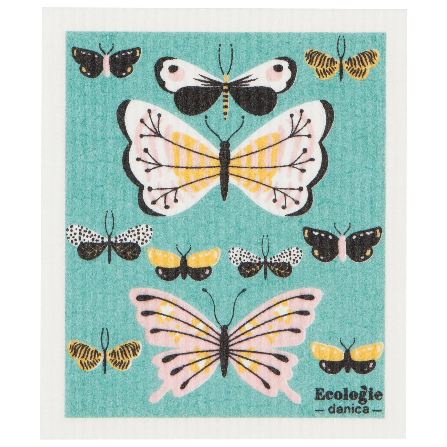 Butterflies Swedish Dish Cloth by Ecologie