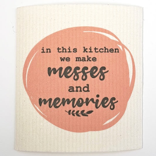 funny sentiment swedish dishcloth